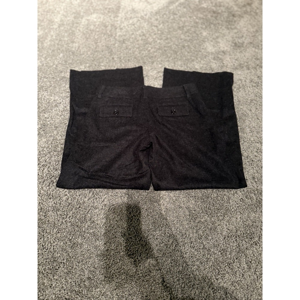 Marc By Marc Jacob's Charcoal Virgin Wool Wide Leg Trouser Pants Size 8